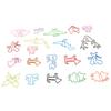 100pcs Animal Shaped Paper Clips Cute Funny Assorted Colors Metal Bookmarks Paper Clips for Books Notes