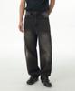 Loose Baggy Denim Pants [Rusty Black]