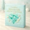 Friendship Sea Glass Advent Calendar 24 Days Acrylic Ornament with Ocean Themes Christmas Countdown Decor for Tree And Best Friends