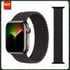 Nylonový pásek se sólo smyčkou tkaninou pro Apple Watch 7 6 pásek 44 mm 40 mm 38 mm 42 mm 41 mm 45 mm elastický pro iWatch Series 6 SE 5 4 3
