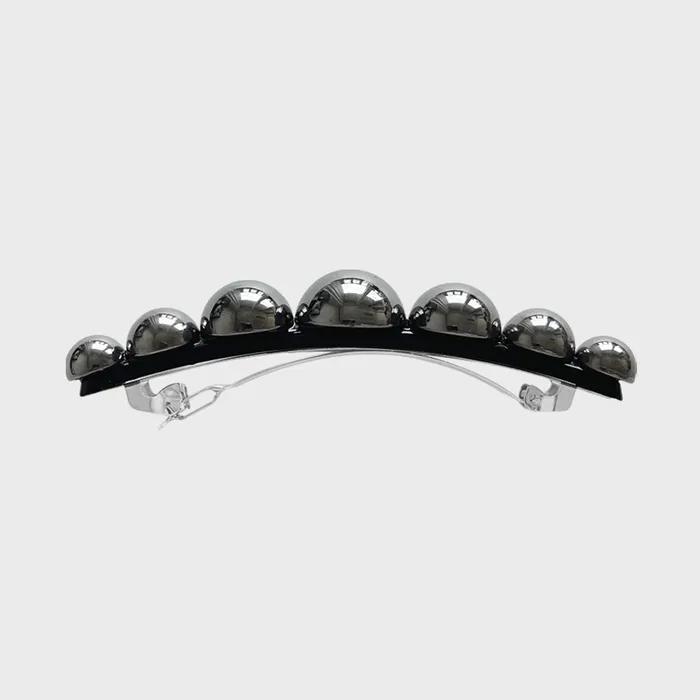 Hair Pin Silver Ball _ BK