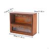 Wooden Storage Cabinet Cosmetic Box Multifunction Makeup Shelf Rack with Compartments Desk Organizer