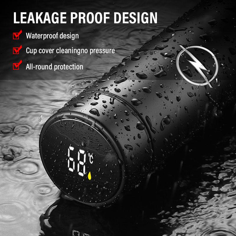 Bil Smart Termosflaske Med Temperaturvisning Kaffekopp For Opel insignia Astra H G J Antara vectra Vivaro corsa c d zafira b Bilstyling