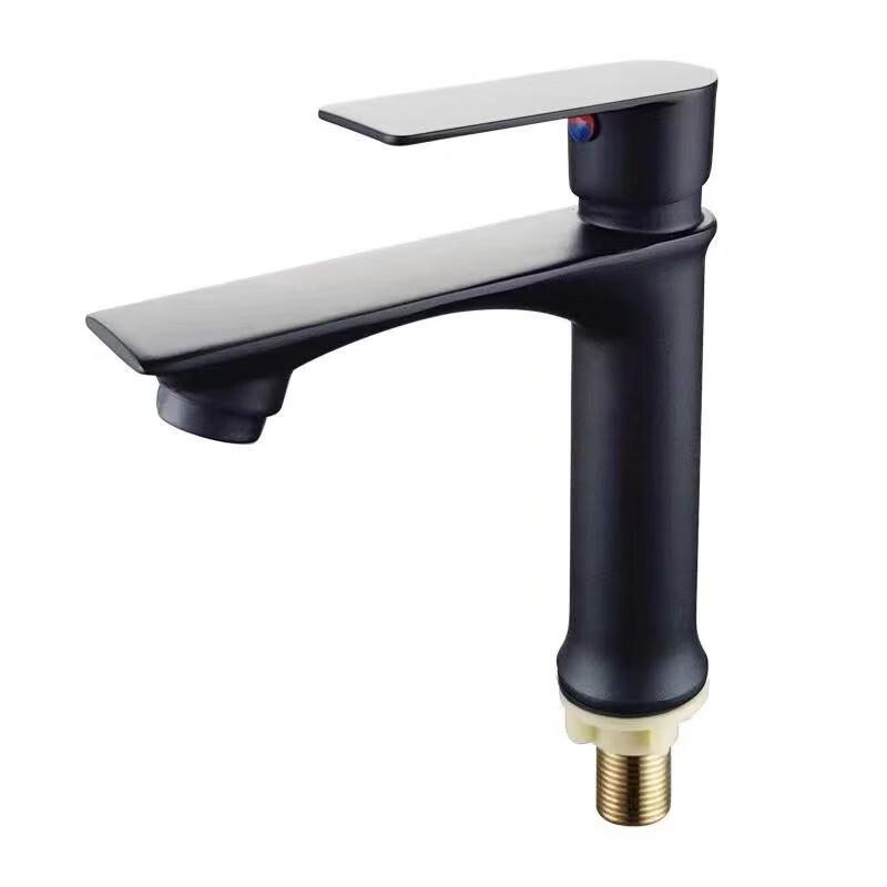 OEING Rose Gold Tall Single Cold Basin Faucet