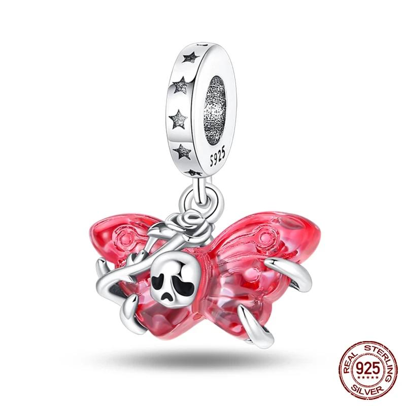 Copper Halloween Series Charms Luminous Pumpkin Demon Skull Beads For Fit 3Mm Original Bracelet Diy Jewelry