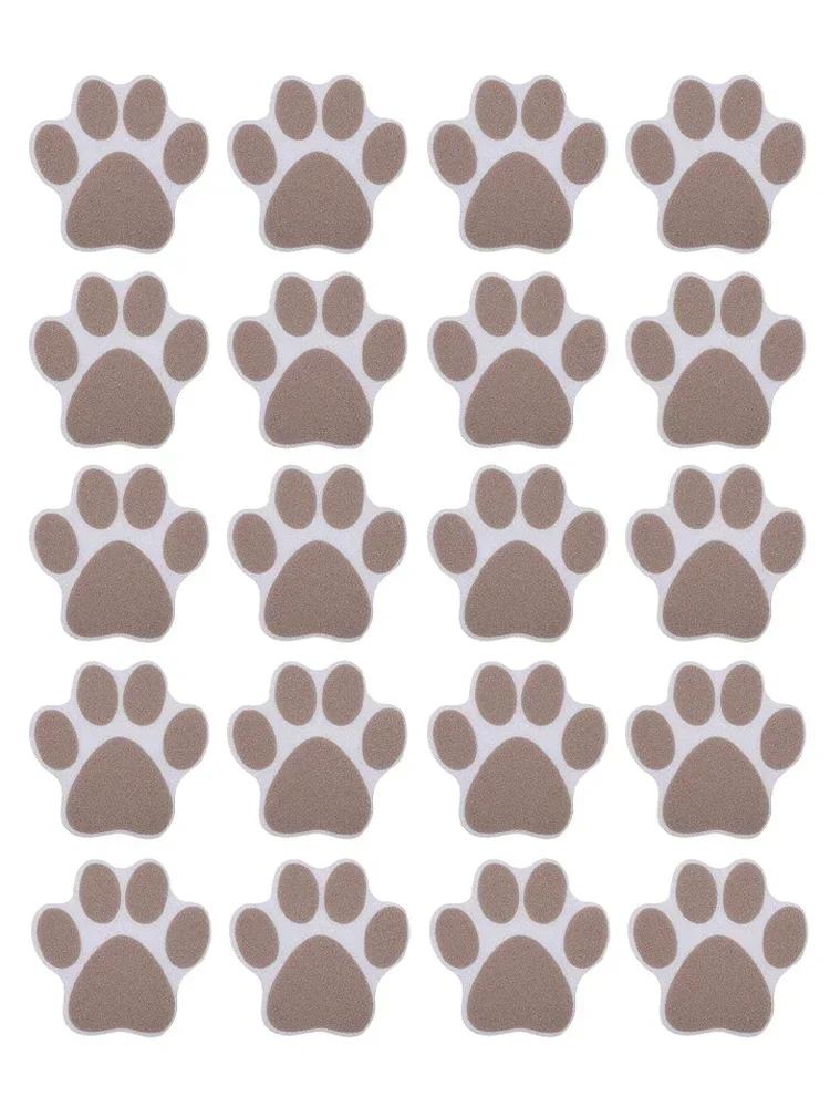 Modern Bathroom Accessories Paw Print Design Anti Slip Floor Tape About 9.1*9.5cm Non Slip Bath Mat Bathroom Safety Solution