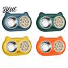 Dual Pet Feeding Station Double Bowls Feeder Slow Feeder Bowl And Stainless Steel