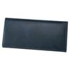 [Kipris] Shirasagi Leather Long Wallet Flap Closure No Coin Purse Sasamachi Wallet Leather Men's Navy 8220(05) 9.0cm X 19.0cm X 1.5cm