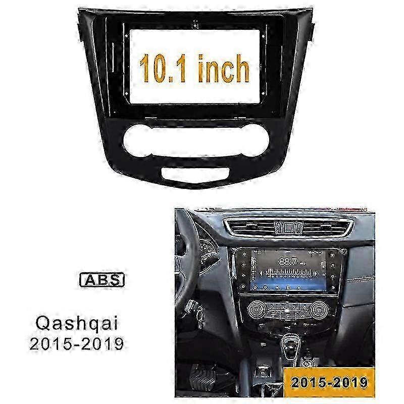 10.1Inch Car Stereo Fascia Panel Frame DVD Panel Bezel Frame Installation Trim Kit Fit for NISSAN Qashqai 2015-2019