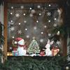Weihnachten Schneemann Weihnachtsbaum Geschenk Vitrine Home Verschönerung dekorative Fensteraufkleber