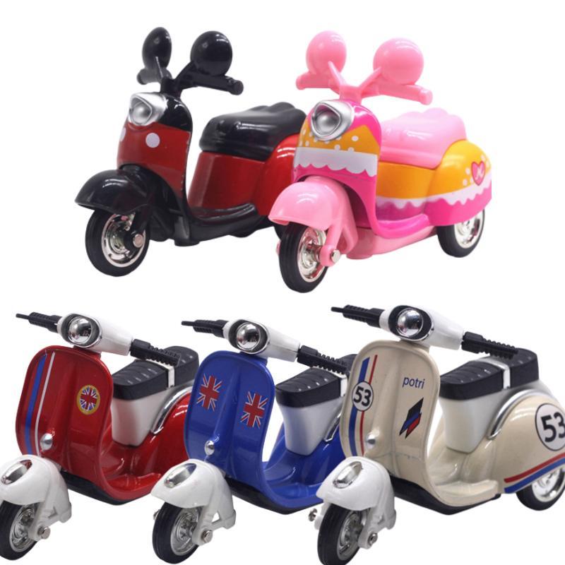 Alloy Lady Motorcycle Sheep Model Display Box 143 Scale, Powerful Return Function, Multi-functional, 107*4cm