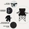 Outdoor Camping Chair With Backrest, Portable Picnic Chair, Beach Chair With Carrying Bag, Foldable Fishing Chair With Cup Holder, Foldable Outdoor