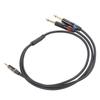 3.5mm 1Celsius8 Inch Male To Dual 6.35mm 1Celsius4 Inch TS Male Cable Stereo 1Celsius4 To 1Celsius8 Cable for Amplifier Mixer