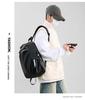 Men's Solid Color Multifunctional Backpack: Logo-Printable, Business & School Use