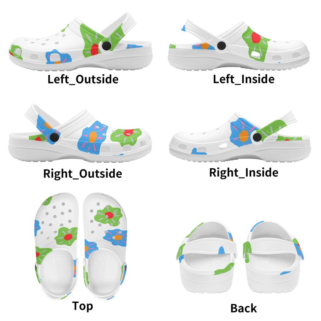 Cute Printed EVA Clogs for Women Men Ventilated Breathable Slip On Casual Shoes Comfortable Summer Sandals Lightweight Daily Wear