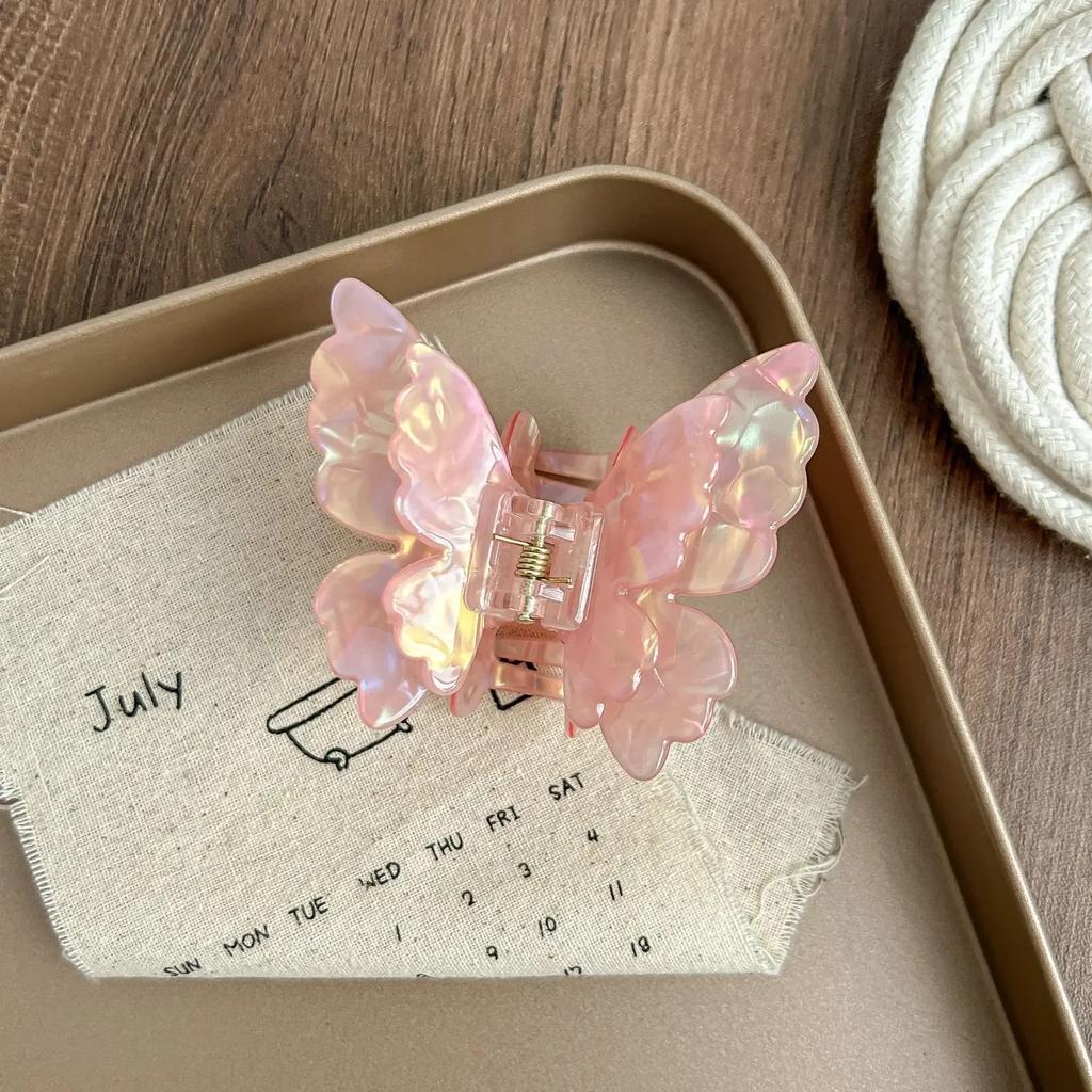 Hair Scratch Butterfly Retro Acetate Crab Fashion Vintage Hairpin Hair Catch for Women and Girl Hairpin Mermaid Hair Accessories
