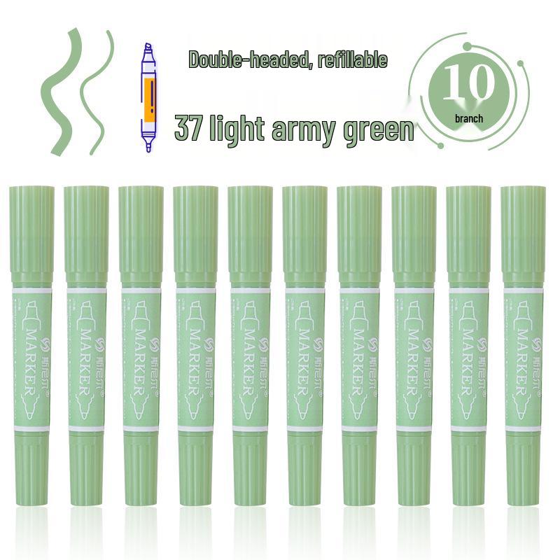 Snell 40-Color Double-Ended Oil-Based Marker Set for Children's Art and Professional Painting