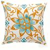Colorful Floral Pattern Pillowcase ,Sofa Bedroom Cushion Cover, Single-sided Printing, Without Pillow Core