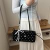 City Chic French Shoulder Bag Women's Fashion Butterfly Knot Underarm Bag Versatile Minimalist Style Handbag