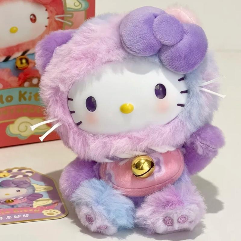 Genuine In Stock Hellokitty Meow Meow Blessing Vinyl Plush Blind Box Bag Pendant Trendy Toy Cute Gift For Girls Holiday Surprise