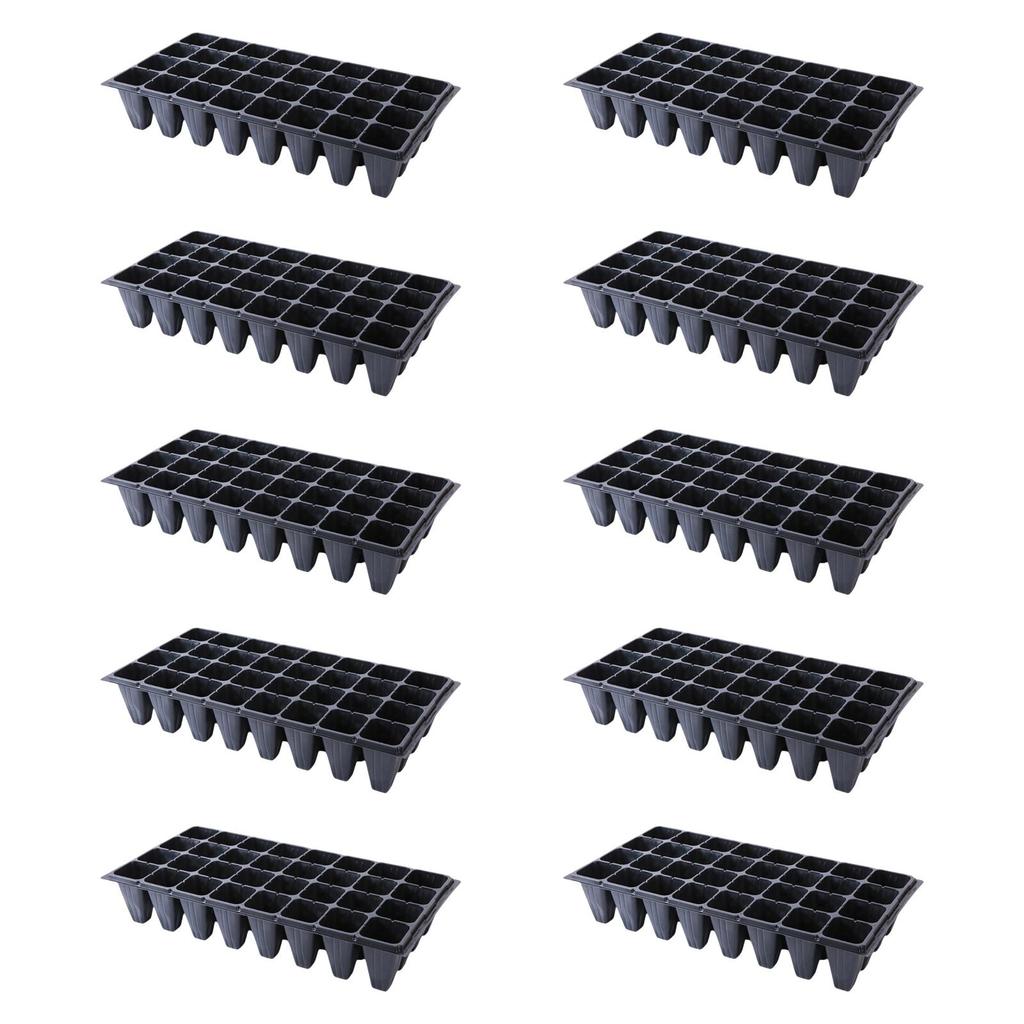 10x Seed Starter Tray 54x28cm Multipurpose PP Material for Hydroponic Germination Accessory