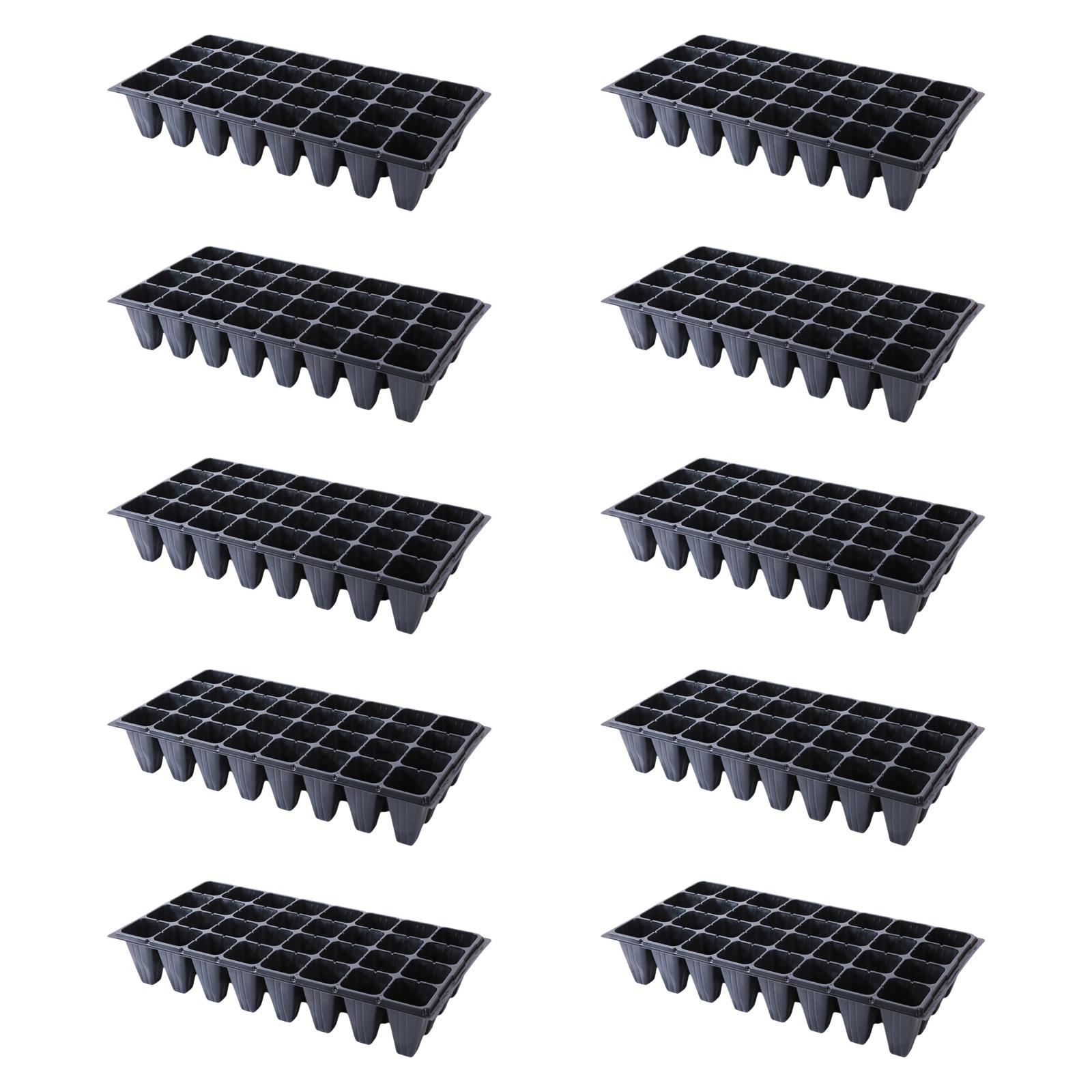 

10Pcs Seedling Nursery Starting Tray Multifunctional 21.2x11inch PP Material for Plant Propagation Lightweight Accessory