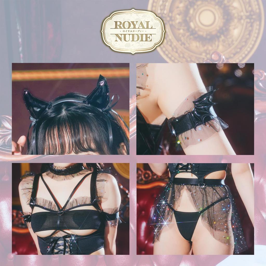 Clearstone Royal Nudie Cosplay Halloween Premium Succubus Women's Black