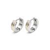 Trendy Gold Stainless Steel Unisex Round Ear Studs