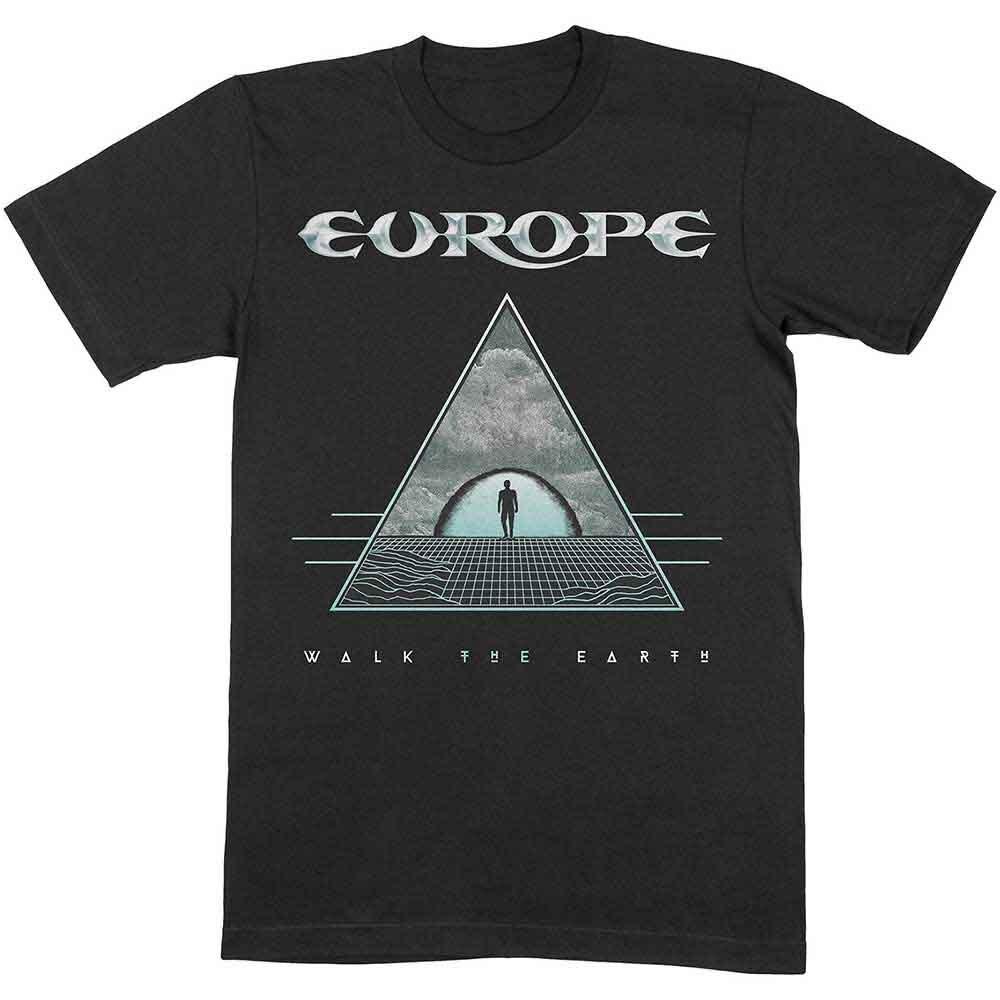 Europe Walk The Earth T-Shirt Black New Unisex T-Shirt M