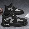 Autumn men's shoes new breathable high-top Martin boots men's trend versatile thick-soled non-slip tooling shoes casual labor insurance shoes