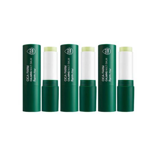Farmstay Cica Farm Calming Multi Balm Soothing & Hydrating Skin Care 10ml × 3pcs Set