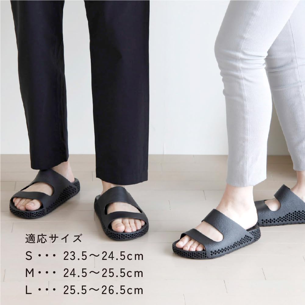 Alphax Sels 3D Conful Sandals Black AP-511526 L 25.5-26.5cm