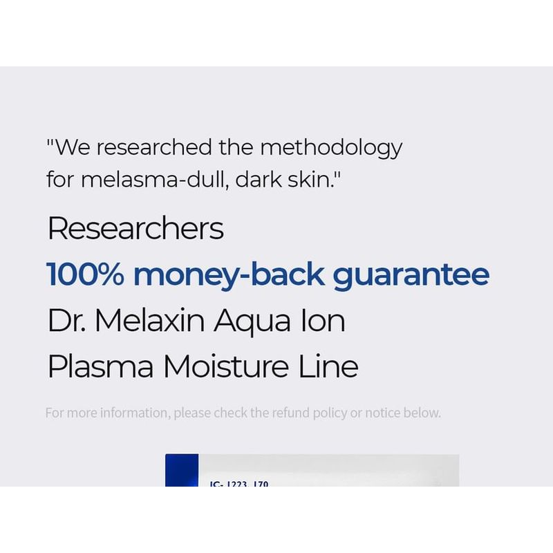Dr.Melaxin Set Maschera Viso Idratante Gel all'Acqua Plasma Ionica