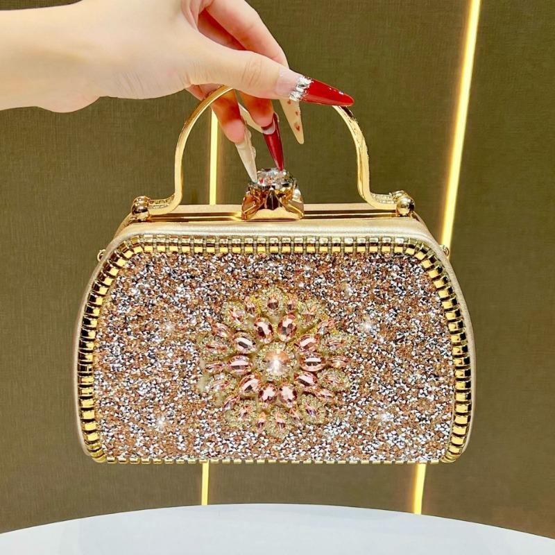 

Вечірня сумка, Нішева сумка-клатч з повним покриттям стразами в стилі чонсам, Сумка через плече, Банкетна сумка шампанського