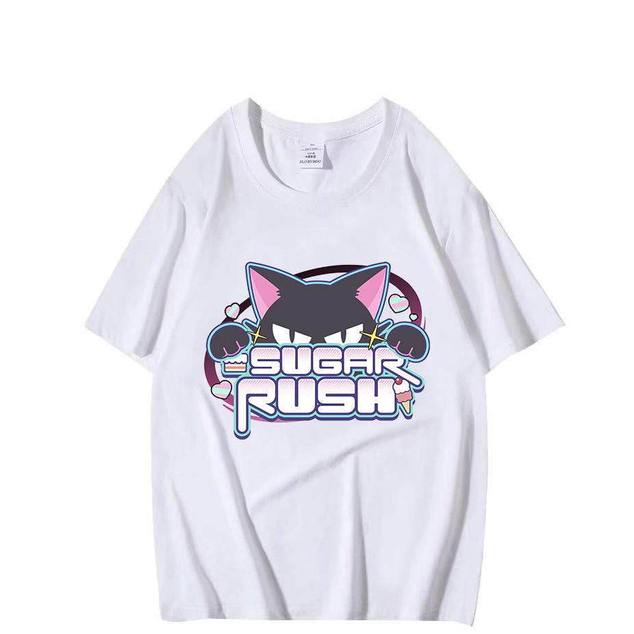 

Футболка в японском стиле Женская летняя одежда Y2k Девушки Уличная одежда Каваи одежда Повседневные топы с коротким рукавом Модная блузка S