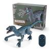 2.4G RC Rampaging Velociraptor, Realistic 4-Channel USB Rechargeable Electric Walking Infrared Dinosaur Toy Model