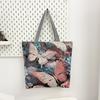 Butterfly Three-dimensional Embroidery Women's Bag Craft Casual Large Tote Capacity Bag