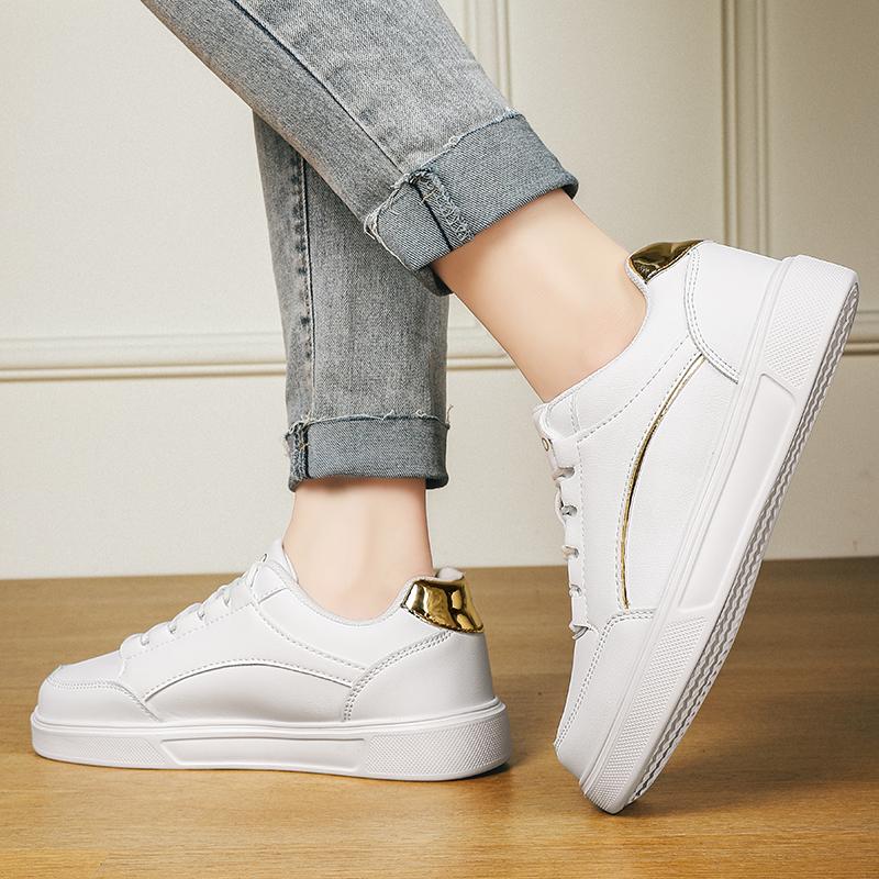 TUINANLE Chaussures décontractées à lacets pour femmes, baskets légères à plateforme, chaussures de sport pour couples