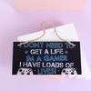 Gaming Room Sign Wood Plaque Do Not Disturb Hanging Pendant I'm Gamer Door Wall Decor Novelty Gift For Teens, Boyfriend, Husband