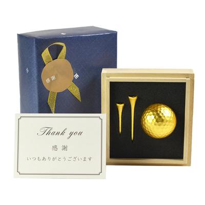 Conjunto de Tees de Bolas de Golfe Honpo Tradicional Especificação de embalagem especial com cartão de agradecimento Presente Prêmio Competição de Golfe Folha de Ouro Folha de Ouro Kanazawa Hakuichi