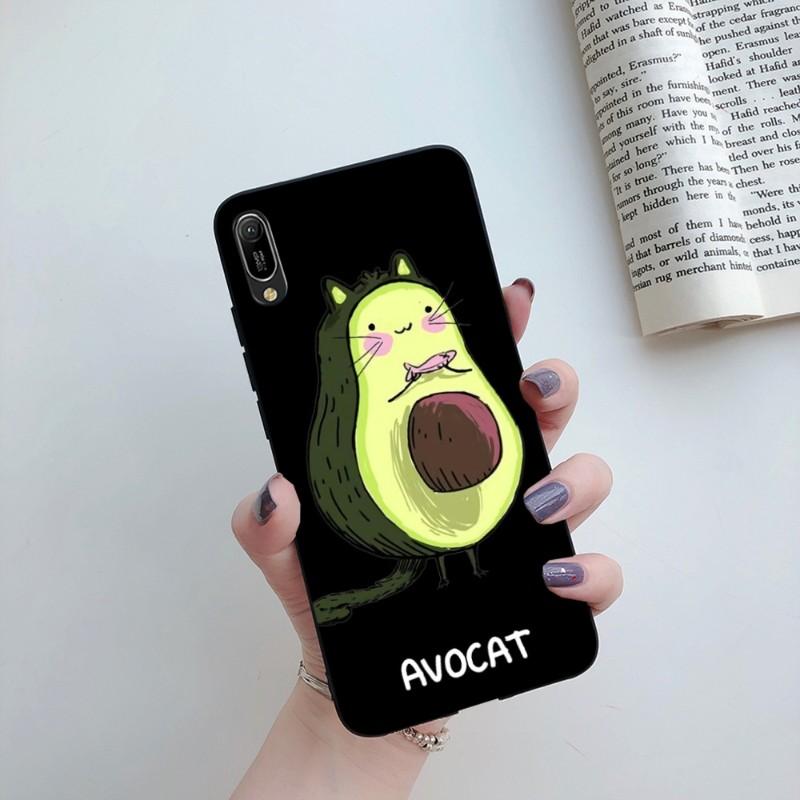 Avocado Aesthetics Phone Case For Huawei Mate 40 30 20 10 Pro Lite Nova 9 8 5T Y7p Y7 Soft Black Phone Cover