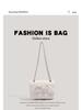 2025 Women's Fashion Bow Small Square Crossbody Bag - Versatile and Chic with Chain Detail