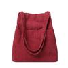 1 Pcs Large Capacity Women's Bag Twill Canvas Commuter One Shoulder Handheld Casual Small Design Simple Lazy Shopping Bags