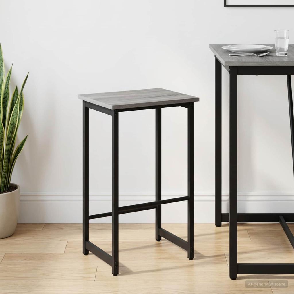 Bar Stool Sonoma Grey 40 X 32 X 74 Cm Engineered Wood