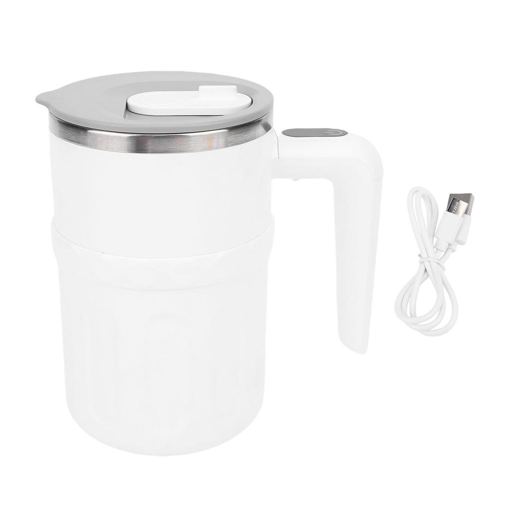 Selbstrührende Kaffeetasse 304 Edelstahl 380ml LED Temperaturanzeige Wiederaufladbarer Magnetischer Automatischer Mischbecher