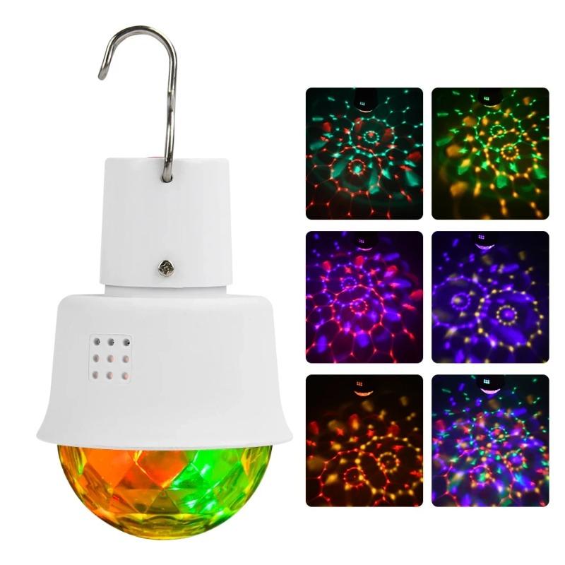 Colorful Party Lights Voice Activated Energy Saving Decorative Lamp Portable USB Charging RGBW Lamps Birthday Activities Christmas decorations
