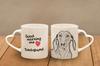 Dachshund I - cup with a dog, adorable cup with a heart-shaped handle, universal gift from the Art-Dog brand