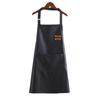 Grembiule in Pelle PU Unisex da Chef da Cucina Barista Barista Tasche Grembiule Barbiere Casalingo Caffetteria Ristorante Giardino Grembiule