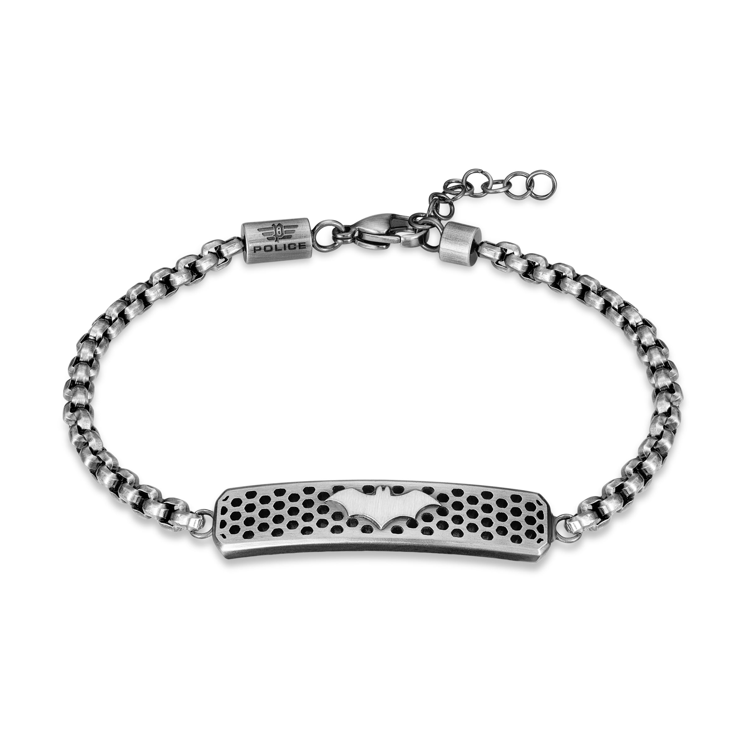 

Police Protector Stainless Steel Necklace includes exclusive box and paper bag Men s GB0042101, [Official Import] чорний