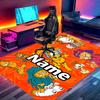 Custom Name Personalized Garfield Print Carpet, Versatile Home Decor Rug, for Playroom, Apartment, Balcony, Entryway, Hallway Gift